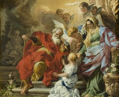 Die Erziehung der Jungfrau, ca. 1680 von Francesco Solimena