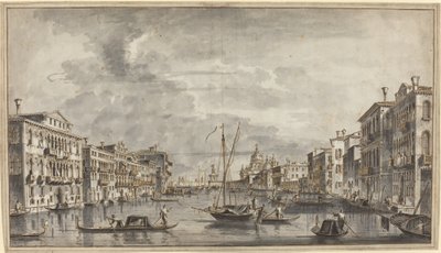 Der Canal Grande in Richtung Salute und Dogana von Francesco Tironi