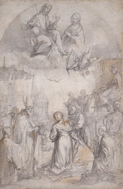 Die letzte Kommunion und das Martyrium der heiligen Lucia von Francesco Vanni