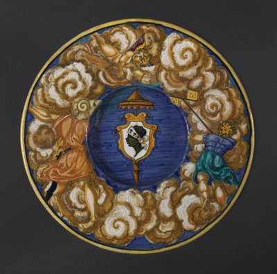 Teller mit den Wappen der Familie Pucci, 1532 von Francesco Xanto Avelli