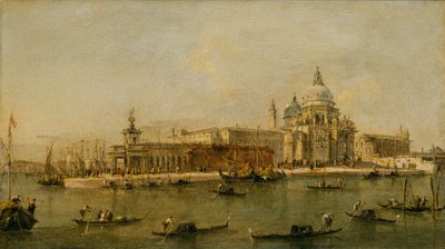Venedig: Die Dogana und Santa Maria della Salute von Francesco circle of Guardi