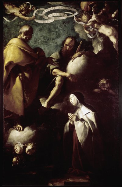 Die Vision der Heiligen Therese von Avila von Francesco del Cairo