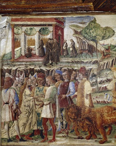 Allegorie des Monats Juli, (Detail) von Francesco del Cossa