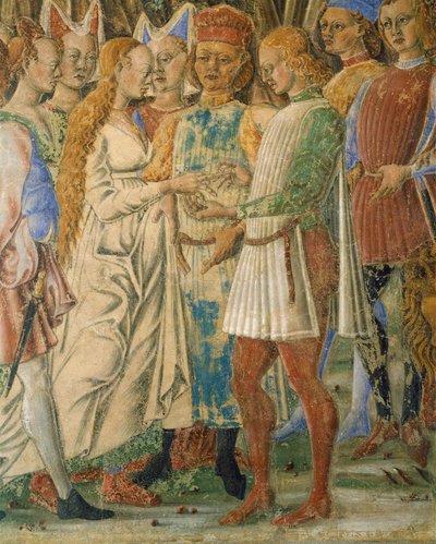 Italien, Ferrara, Palazzo Schifanoia, Der Saal des Monats, Der Monat Juni von Francesco del Cossa von Francesco del Cossa