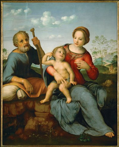 Heilige Familie von Francesco di Cristofano Franciabigio