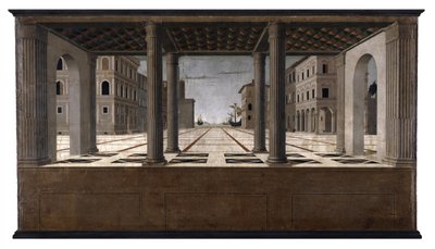 Idealstadt Architektonische Veduta von Francesco di Giorgio