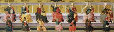"Die sieben freien Künste" (Arithmetik, Geometrie, Musik, Astrologie, Logik, Rhetorik und Grammatik) von Francesco di Stefano Pesellino