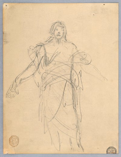 Studie für Christus, Chorraum von St. Bartholomäus, New York von Francis Augustus Lathrop