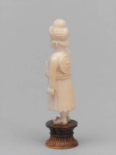 Schwarzer Bauer, Schachfigur, Indien, um 1820 von Francis Bedford
