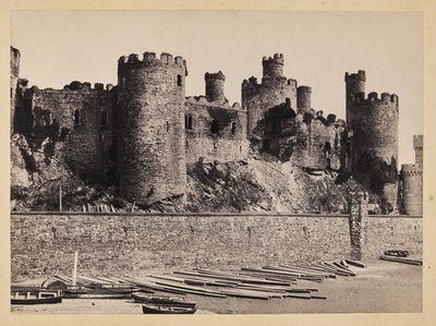 Conway Castle vom Bach von Francis Bedford