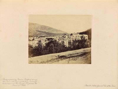 Nablus - Gesamtansicht der Stadt von Francis Bedford