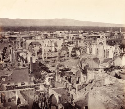 Ruinen des christlichen Viertels, Überreste der griechischen Kirche, Damaskus von Francis Bedford