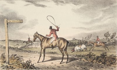 Illustrationen zu Nimrod über den Zustand der Jäger, ergänzend zur Ausgabe von C. J. Apperley von 1834 von Francis Calcraft Turner