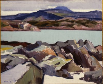 Ben More, von oberhalb Port Beag na Sligeanach von Francis Campbell Boileau Cadell