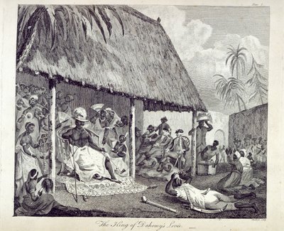 Der Empfang des Königs von Dahomey, Platte I aus 