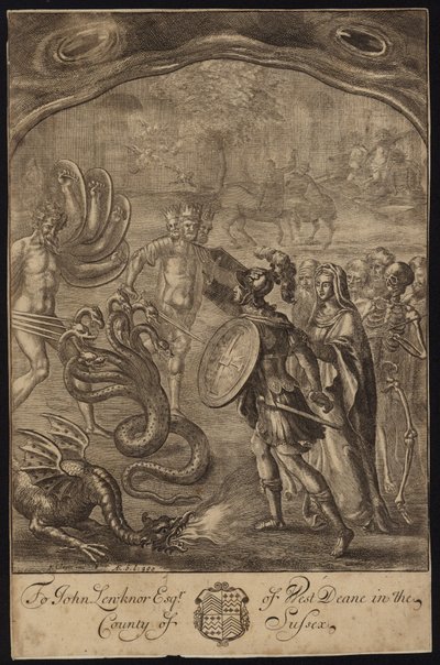 Aeneas, Sybil, Zentauren, Geryon, Briareus, Hydra, Chimaera von Francis Cleyn
