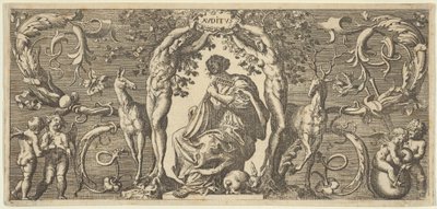 Hören Auditus, aus Quinque Sensuum Five Senses von Francis Cleyn