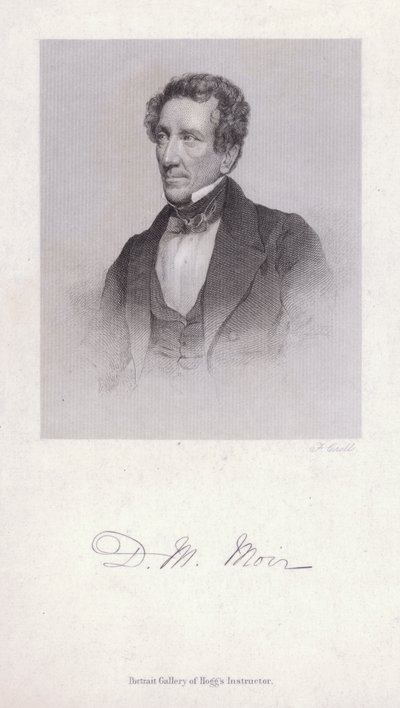 David Macbeth Moir, schottischer Arzt und Schriftsteller (Gravur) von Francis Croll