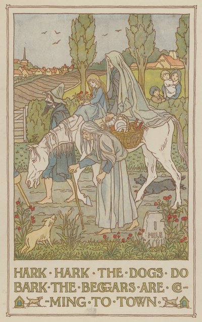 Hört hört, die Hunde bellen, die Bettler kommen in die Stadt von Francis Donkin Bedford