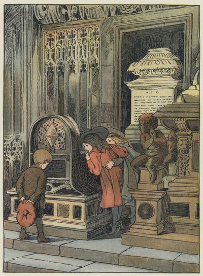 London: Ecke der Unschuldigen, Westminster Abbey von Francis Donkin Bedford