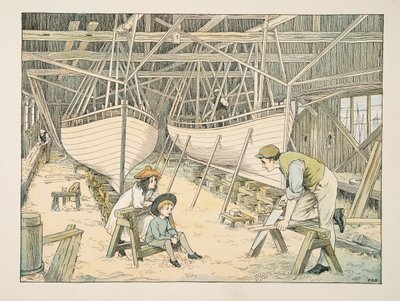 Der Schiffbauer, aus Vierundzwanzig Arbeiter, veröffentlicht 1900 von Francis Donkin Bedford