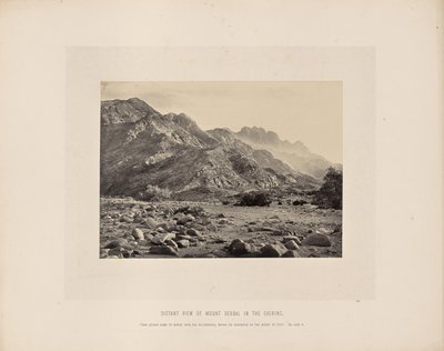 Fernblick auf den Berg Serbal am Abend von Francis Frith