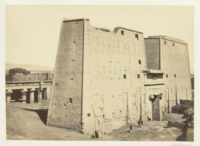Der Große Pylon von Edfu, Oberägypten von Francis Frith