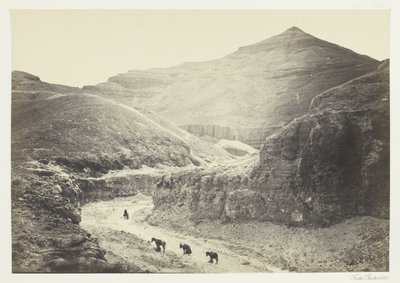 Tal des Königsgrabs, Theben von Francis Frith