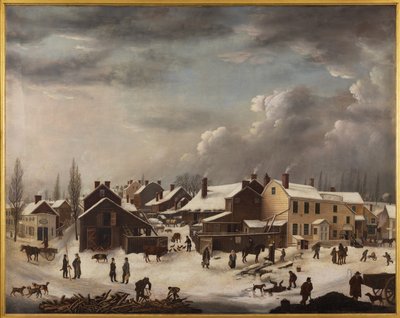 Winterszene in Brooklyn von Francis Guy