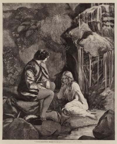 Undine entdeckt sich dem Ritter Huldbrand von Francis John Wyburd