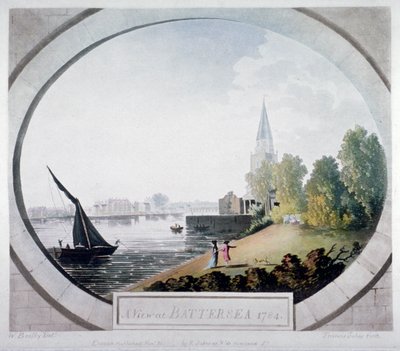 Eine Ansicht von Battersea, 1784 von Francis Jukes