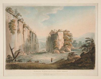Passaic Falls im Staat New Jersey von Francis Jukes