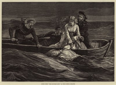Szene aus Das versenkte Schiff, im Olympic Theatre von Francis S. Walker