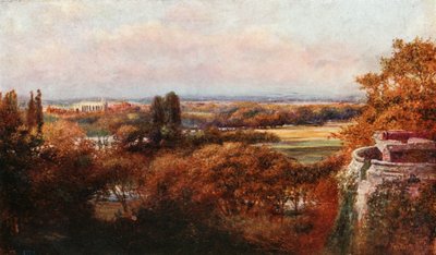 Die Themse und Eton von der Terrasse, Windsor Castle von Francis S. Walker