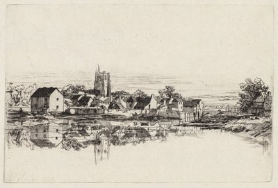 Stadt Kidwelly von Francis Seymour Haden
