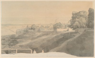 Hampstead Heath, Abendlicht von Francis Towne
