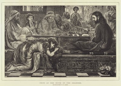Jesus im Haus des Pharisäers von Francis Wilfred Lawson