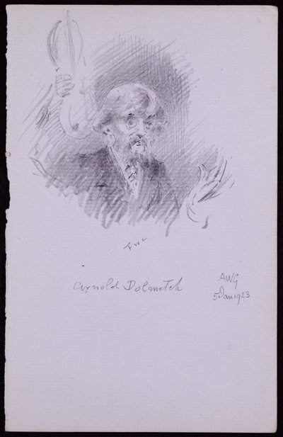 Porträt von Arnold Dolmetsch von Francis Wilfred Lawson
