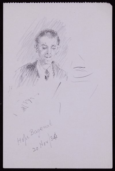 Porträt von Hope Bagenal von Francis Wilfred Lawson