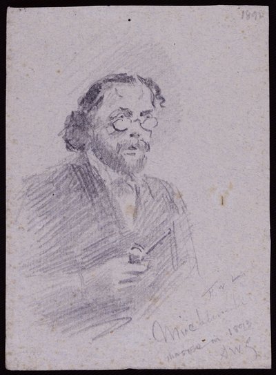 Porträt von JT Micklethwaite, ca. 1893 von Francis Wilfred Lawson