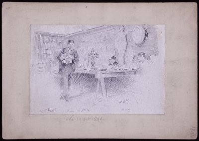 Porträt von Karl Krall von Francis Wilfred Lawson