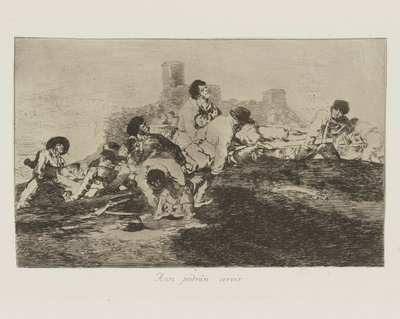 Aun podrán servir (Sie können noch nützlich sein), pl. 24 aus der Serie Los desastres de la guerra (Die Schrecken des Krieges) von Francisco de Goya