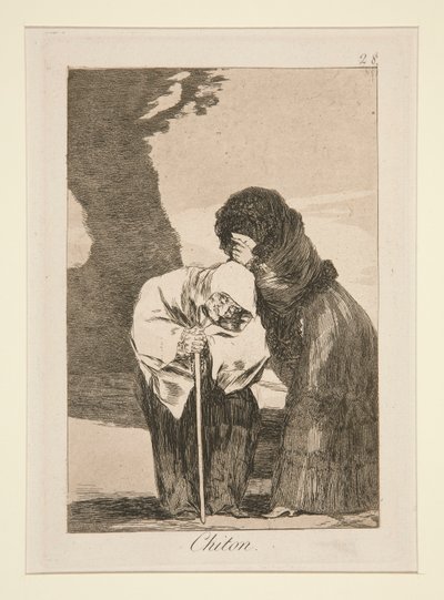 Chiton (Stille), pl. 28 aus der Serie Los caprichos von Francisco de Goya