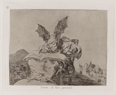 Gegen das Gemeinwohl, Platte 71 aus Die Schrecken des Krieges von Francisco de Goya