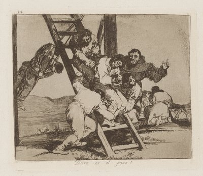 Duro es el paso! (Es ist schwer!) von Francisco de Goya