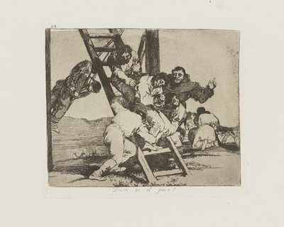 Duro es el paso! (Es ist schwer!) von Francisco de Goya