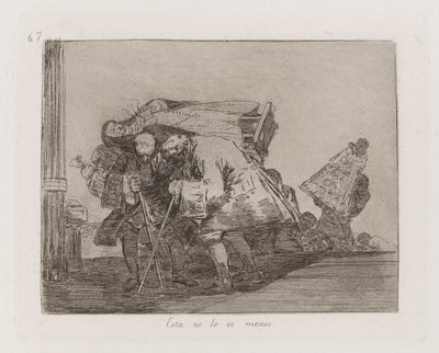 Esta no lo es menos, Platte 67 aus Los desastres de la guerra von Francisco de Goya