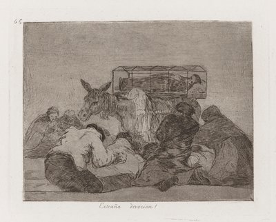 Seltsame Hingabe!, Platte 66 aus der Serie Die Schrecken des Krieges von Francisco de Goya