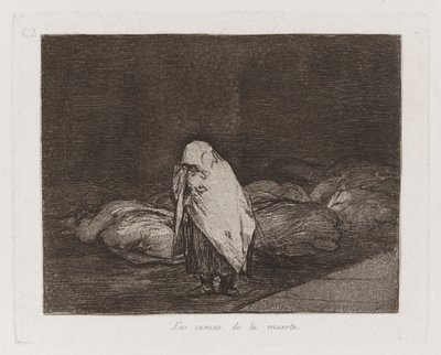 Die Betten des Todes, Platte 62 aus Die Schrecken des Krieges von Francisco de Goya