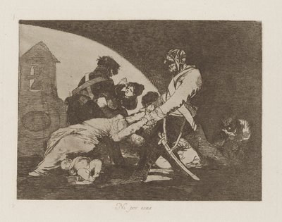 Ni por esas (Auch diese nicht), Platte 11 aus der Serie Los desastres de la guerra (Die Schrecken des Krieges) von Francisco de Goya
